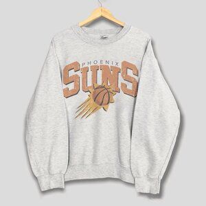 Retro Vintage Phoenix Suns Basketball Crewneck Sweatshirt, 1997 NBA Phoenix Suns